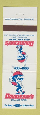 Matchbook Cover - Doubleday's Grill Travern Centerville OH baseball
