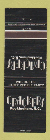 Matchbook Cover - Crackers Rockingham NC