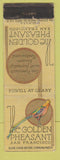 Matchbook Cover - The Golden Pheasant San Francisco CA WEAR
