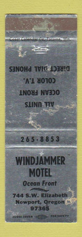Matchbook Cover - Windjammer Motel Newport OR WORN