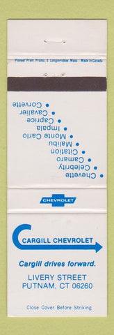 Matchbook Cover - Cargill Chevrolet Putnam CT