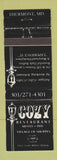 Matchbook Cover - Cozy Restaurant Motel Inn Thurmont MD