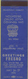 Matchbook Cover - Fresno CA Post Office Clerks Conventions 1956