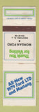 Matchbook Cover - 1979 Ford Mustang Morgan Medford NJ WEAR