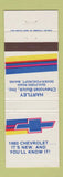 Matchbook Cover - Hartley Buick Chevrolet Dover Foxcraft ME 1980