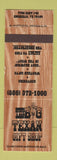Matchbook Cover - Big Texas Gift Shop Amarillo TX
