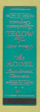 Matchbook Cover - The Model Laundry Dry Cleaners Fond Du Lac WI
