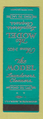 Matchbook Cover - The Model Laundry Dry Cleaners Fond Du Lac WI