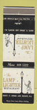 Matchbook Cover - The Lamp Lighter Restaurant Spring Lake Heights NJ