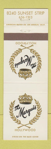 Matchbook Cover - The Marquis Hollywood CA