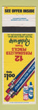 Matchbook Cover - Reddi Whip Whipped Cream Pencil Offer