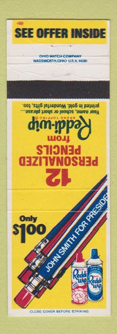 Matchbook Cover - Reddi Whip Whipped Cream Pencil Offer