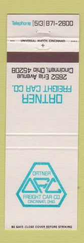 Matchbook Cover - Datner Freight Car Company Cincinnati OH