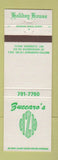 Matchbook Cover - Zuccaro's Holiday House Mount Clemens MI