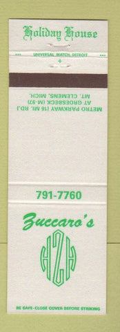 Matchbook Cover - Zuccaro's Holiday House Mount Clemens MI