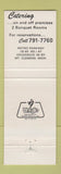 Matchbook Cover - Zuccaro's Holiday House Mount Clemens MI