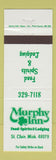Matchbook Cover - Murphy Inn St Clair MI