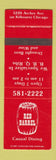 Matchbook Cover - Red Barrel Restaurant Chicago IL SAMPLE