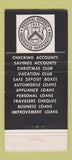Matchbook Cover - First National Bank Allentown PA 30 Stick