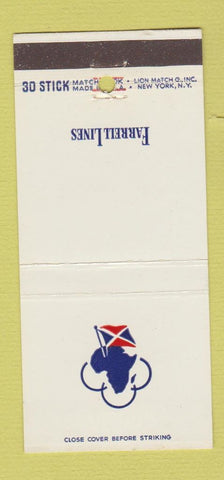 Matchbook Cover - Farrell Lines Cruise Shipping 30 Stick