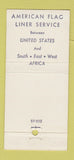Matchbook Cover - Farrell Lines Cruise Shipping 30 Stick