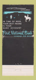 Matchbook Cover - First National Bank Tucumcari NM 30 Stick