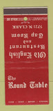 Matchbook Cover - The Round Table Old English Restaurant Chicago IL 30 Stick
