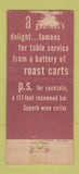 Matchbook Cover - El Prado Restaurant San Francisco CA 30 Stick