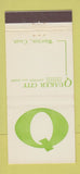Matchbook Cover - Quaker City Federal Savings Whittier CA 30 Stick