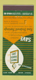 Matchbook Cover - First Federal Savings Chicago IL 30 Stick