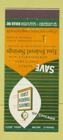 Matchbook Cover - First Federal Savings Chicago IL 30 Stick