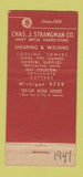 Matchbook Cover - Chas Strangman Company Los Angeles CA WEAR 30 Stick