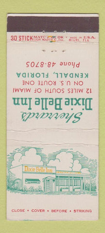 Matchbook Cover - Sherrard's Dixie Bell Inn Kendall FL 30 Stick #2