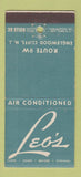 Matchbook Cover - Leo's Englewood Cliffs NJ 30 Stick