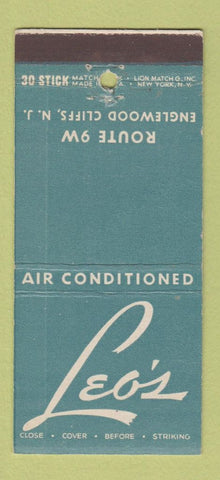 Matchbook Cover - Leo's Englewood Cliffs NJ 30 Stick