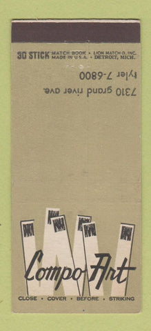 Matchbook Cover - Compo Art Detroit? 30 Stick