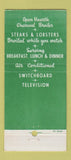 Matchbook Cover - Ed Roberts' Restaurant Colonial Hotel Morton Grove IL 30 Stick