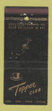 Matchbook Cover - Topper Club Pico CA 30 Stick