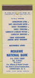 Matchbook Cover - Mohawk National Bank Schenectady NY 30 Stick
