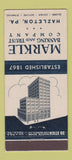 Matchbook Cover - Markle Banking and Trust Hazleton PA 30 Stick