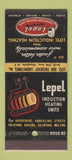Matchbook Cover - Lepel Induction Heating Units Woodside NY 30 Stick