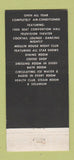 Matchbook Cover - Hotel Di Lido Miami Beach FL 30 Stick