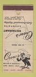Matchbook Cover - Crow's Restaurant Long Beach CA 30 Stick