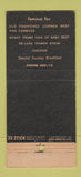 Matchbook Cover - Crow's Restaurant Long Beach CA 30 Stick