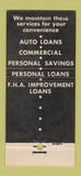 Matchbook Cover - Colorado Savings and Trust La Junta Colorado 30 Stick
