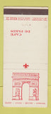 Matchbook Cover - Cafe De Paris French Chicago IL 30 Stick