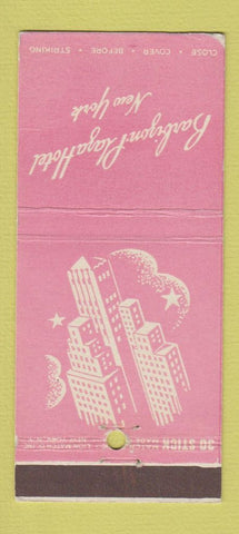 Matchbook Cover - Barbizon Plaza Hotel New York City 30 Stick