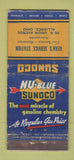 Matchbook Cover - Sunoco oil gas Kean's Alliance OH WORN 21 Strike Feature