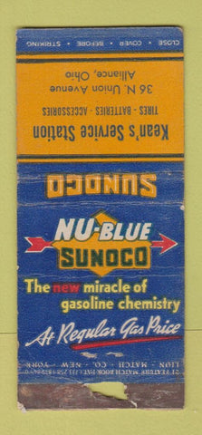 Matchbook Cover - Sunoco oil gas Kean's Alliance OH POOR 21 Strike Feature