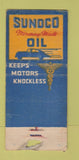 Matchbook Cover - Sunoco oil gas Kean's Alliance OH POOR 21 Strike Feature